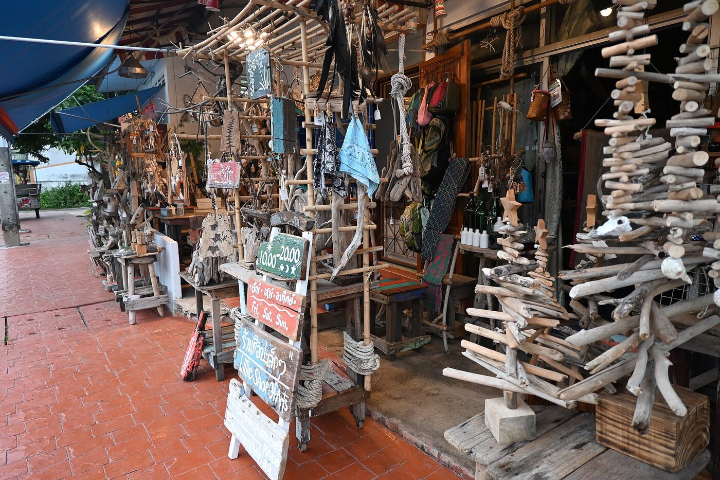 A craft market stall